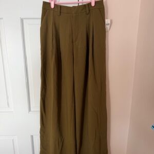 Anthropologie Avery Pleated Wide Leg Trouser